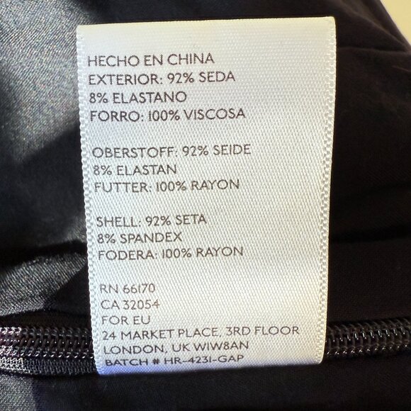 Anthropologie Harlyn Silk-Velvet Tuxedo Jumpsuit – Black Sz SP - Picture 6 of 13